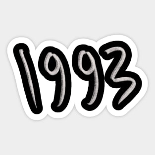 Hand Drawn 1993 Sticker